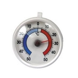 Thermomètre statique cadran rond pour frigo, chambre froide ou congélateur