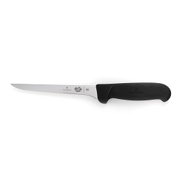 Couteau désosseur de la gamme Victorinox, manche noir ergonomique antidérapant.