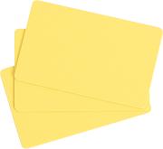 Cartes PVC jaune
