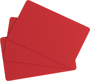 Cartes PVC rouge