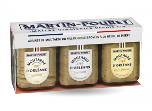 Coffret 3 moutardes d'Orléans MARTIN POURET